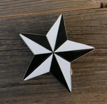 Star Ceramic Black-White Medium Buckle